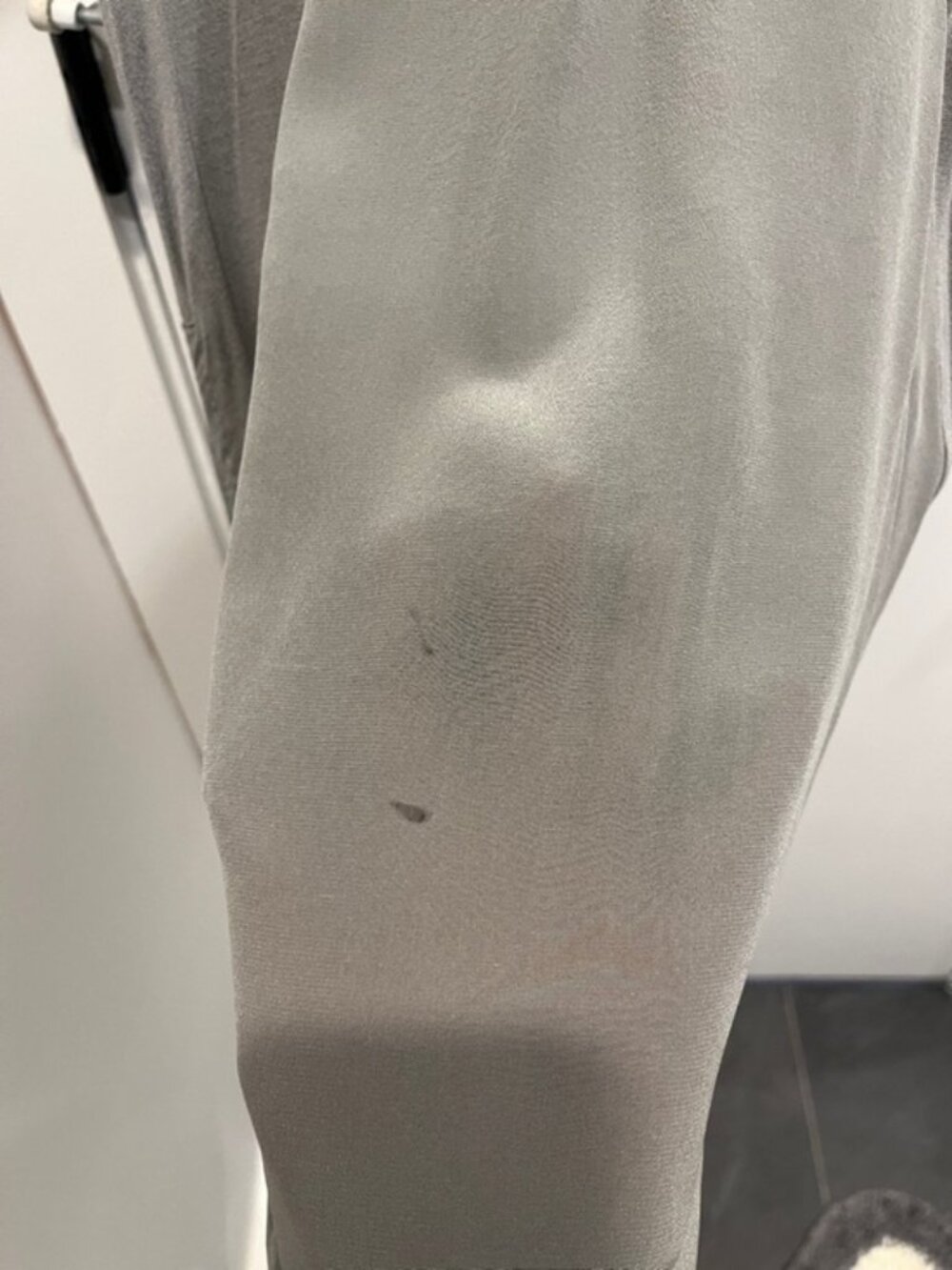 Goldhawk Draped Cowl Neck Midi Dress in Grey - Picture 4 of 8